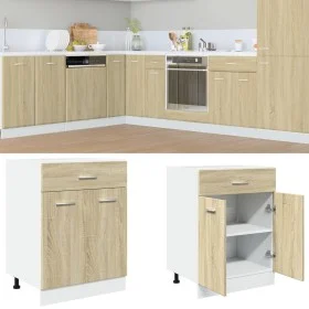 Mueble bajo cocina con cajón madera roble Sonoma 60x46x81,5 cm de , Armarios de cocina - Ref: Foro24-849614, Precio: 80,65 €,...