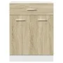 Mueble bajo cocina con cajón madera roble Sonoma 60x46x81,5 cm de , Armarios de cocina - Ref: Foro24-849614, Precio: 80,65 €,...