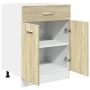 Mueble bajo cocina con cajón madera roble Sonoma 60x46x81,5 cm de , Armarios de cocina - Ref: Foro24-849614, Precio: 80,65 €,...