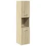 Armario de baño madera ingeniería roble Sonoma 30x30x130 cm de , Tocadores de baño - Ref: Foro24-849635, Precio: 51,63 €, Des...