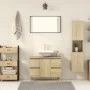 Armario de baño madera ingeniería roble Sonoma 30x30x130 cm de , Tocadores de baño - Ref: Foro24-849635, Precio: 51,63 €, Des...