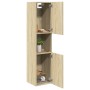 Armario de baño madera ingeniería roble Sonoma 30x30x130 cm de , Tocadores de baño - Ref: Foro24-849635, Precio: 53,85 €, Des...