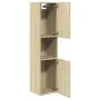 Armario de baño madera ingeniería roble Sonoma 30x30x130 cm de , Tocadores de baño - Ref: Foro24-849635, Precio: 51,63 €, Des...