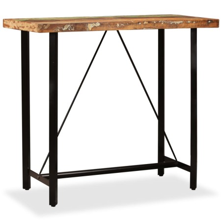 Mesa de bar de madera maciza reciclada 120x60x107 cm en Mesas de comedor | Comprar online en Foru.es