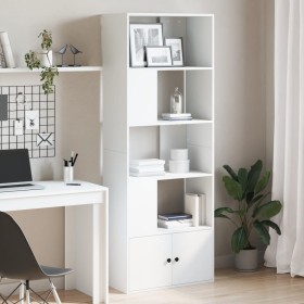 Estantería de madera de ingeniería blanca 70x36x189 cm de , Librerías y estanterías - Ref: Foro24-3295317, Precio: 115,93 €, ...