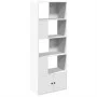 Estantería de madera de ingeniería blanca 70x36x189 cm de , Librerías y estanterías - Ref: Foro24-3295317, Precio: 114,45 €, ...