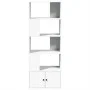 Estantería de madera de ingeniería blanca 70x36x189 cm de , Librerías y estanterías - Ref: Foro24-3295317, Precio: 114,45 €, ...