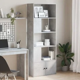 Estantería de madera de ingeniería gris hormigón 70x36x189 cm de , Librerías y estanterías - Ref: Foro24-3295320, Precio: 110...