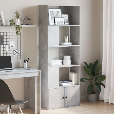 Estantería de madera de ingeniería gris hormigón 70x36x189 cm de , Librerías y estanterías - Ref: Foro24-3295320, Precio: 111...
