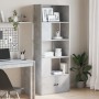 Estantería de madera de ingeniería gris hormigón 70x36x189 cm de , Librerías y estanterías - Ref: Foro24-3295320, Precio: 111...