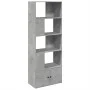 Estantería de madera de ingeniería gris hormigón 70x36x189 cm de , Librerías y estanterías - Ref: Foro24-3295320, Precio: 110...