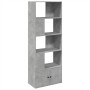 Estantería de madera de ingeniería gris hormigón 70x36x189 cm de , Librerías y estanterías - Ref: Foro24-3295320, Precio: 111...