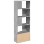 Estantería de madera de ingeniería gris hormigón 70x36x189 cm de , Librerías y estanterías - Ref: Foro24-3295320, Precio: 110...