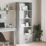 Estantería madera de ingeniería gris Sonoma 70x36x189 cm de , Librerías y estanterías - Ref: Foro24-3295322, Precio: 133,08 €...