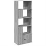 Estantería madera de ingeniería gris Sonoma 70x36x189 cm de , Librerías y estanterías - Ref: Foro24-3295322, Precio: 133,08 €...