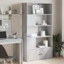 Estantería madera de ingeniería gris Sonoma 100x36x189 cm de , Librerías y estanterías - Ref: Foro24-3295329, Precio: 129,91 ...