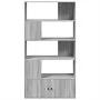 Estantería madera de ingeniería gris Sonoma 100x36x189 cm de , Librerías y estanterías - Ref: Foro24-3295329, Precio: 129,91 ...