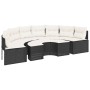 Sofá de jardín semicircular 2 piezas ratán sintético negro de , Sofás de exterior - Ref: Foro24-3262070, Precio: 509,34 €, De...