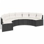 Sofá de jardín semicircular 2 piezas ratán sintético negro de , Sofás de exterior - Ref: Foro24-3262070, Precio: 509,34 €, De...