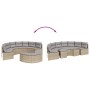 Sofá de jardín semicircular 2 piezas ratán sintético beige de , Sofás de exterior - Ref: Foro24-3262072, Precio: 594,81 €, De...