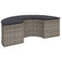Set de sofá de jardín semicircular 3 pzas ratán sintético gris de , Sofás de exterior - Ref: Foro24-3262066, Precio: 575,72 €...