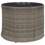 Set de sofá de jardín semicircular 3 pzas ratán sintético gris de , Sofás de exterior - Ref: Foro24-3262066, Precio: 575,72 €...