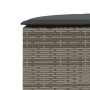 Set de sofá de jardín semicircular 3 pzas ratán sintético gris de , Sofás de exterior - Ref: Foro24-3262066, Precio: 575,72 €...