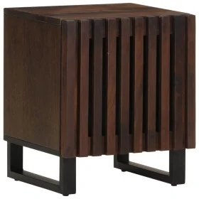 Mesita de noche de madera maciza de mango 40x34x46 cm de , Mesitas de noche - Ref: Foro24-377420, Precio: 56,13 €, Descuento: %