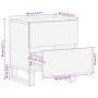 Mesita de noche de madera maciza reciclada 40x34x46 cm de , Mesitas de noche - Ref: Foro24-377434, Precio: 53,62 €, Descuento: %