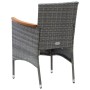 Sillas de comedor para jardín 4 unidades ratán sintético gris de vidaXL, Sillas de jardín - Ref: Foro24-310567, Precio: 260,9...