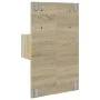 Wall-mounted bedside table with LED lights Sonoma oak by , Nightstands - Ref: Foro24-848161, Price: 62,61 €, Discount: %