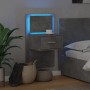 Mesita de noche de pared con luces LED gris hormigón de , Mesitas de noche - Ref: Foro24-848163, Precio: 58,46 €, Descuento: %