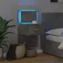 Wall-mounted bedside table with LED lights in concrete gray by , Nightstands - Ref: Foro24-848163, Price: 57,57 €, Discount: %