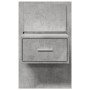 Mesita de noche de pared con luces LED gris hormigón de , Mesitas de noche - Ref: Foro24-848163, Precio: 58,46 €, Descuento: %