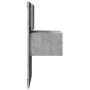 Mesita de noche de pared con luces LED gris hormigón de , Mesitas de noche - Ref: Foro24-848163, Precio: 58,46 €, Descuento: %