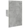 Wall-mounted bedside table with LED lights in concrete gray by , Nightstands - Ref: Foro24-848163, Price: 57,57 €, Discount: %