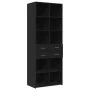 Aparador alto madera de ingeniería negro 70x42,5x185 cm de , Aparadores - Ref: Foro24-3281463, Precio: 148,89 €, Descuento: %
