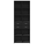 Aparador alto madera de ingeniería negro 70x42,5x185 cm de , Aparadores - Ref: Foro24-3281463, Precio: 151,26 €, Descuento: %