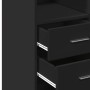 Aparador alto madera de ingeniería negro 70x42,5x185 cm de , Aparadores - Ref: Foro24-3281463, Precio: 151,26 €, Descuento: %