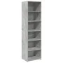 Aparador alto madera de ingeniería gris 50x41x185 cm de , Aparadores - Ref: Foro24-3281683, Precio: 102,37 €, Descuento: %