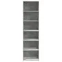 Aparador alto madera de ingeniería gris 50x41x185 cm de , Aparadores - Ref: Foro24-3281683, Precio: 102,37 €, Descuento: %