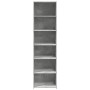 Aparador alto madera de ingeniería gris 50x41x185 cm de , Aparadores - Ref: Foro24-3281683, Precio: 103,64 €, Descuento: %