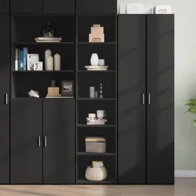 Aparador alto madera de ingeniería negro 45x41x185 cm de , Aparadores - Ref: Foro24-3281674, Precio: 102,55 €, Descuento: %
