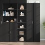 Aparador alto madera de ingeniería negro 45x41x185 cm de , Aparadores - Ref: Foro24-3281674, Precio: 103,89 €, Descuento: %