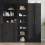 Aparador alto madera de ingeniería negro 50x41x185 cm de , Aparadores - Ref: Foro24-3281681, Precio: 106,48 €, Descuento: %