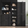 Aparador alto madera de ingeniería negro 50x41x185 cm de , Aparadores - Ref: Foro24-3281681, Precio: 106,83 €, Descuento: %