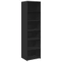 Aparador alto madera de ingeniería negro 50x41x185 cm de , Aparadores - Ref: Foro24-3281681, Precio: 106,48 €, Descuento: %