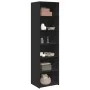 Aparador alto madera de ingeniería negro 50x41x185 cm de , Aparadores - Ref: Foro24-3281681, Precio: 106,48 €, Descuento: %