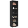 Aparador alto madera de ingeniería negro 50x41x185 cm de , Aparadores - Ref: Foro24-3281681, Precio: 106,83 €, Descuento: %