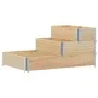 Arriate elevado de 3 niveles madera maciza de pino 120x80 cm de , Maceteros y jardineras - Ref: Foro24-4010309, Precio: 79,81...